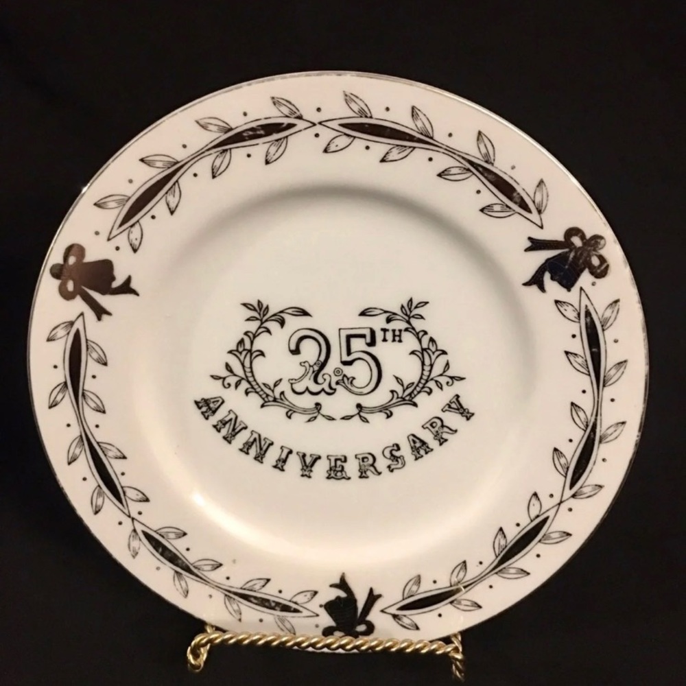 Lefton Plate 25th Anniversary (7.75”)